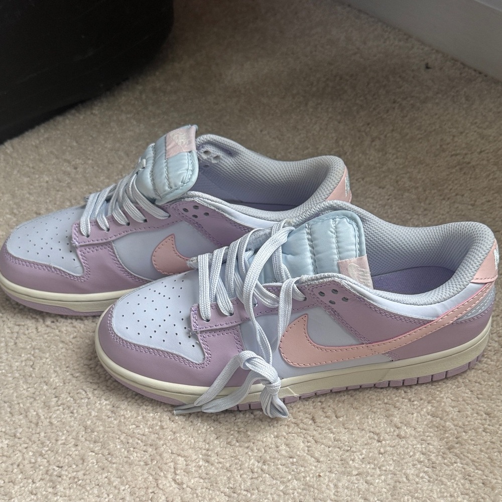 Nike Kids Dunk Low Sneakers Pink Gray White